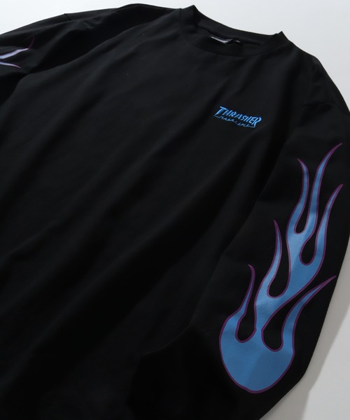 THRASHER（スラッシャー）の「【THRASHER/スラッシャー】THRASHER Sleeve design print L/S Tee/スリーブデザインプリント ロングスリーブTシャツ（Tシャツ/カットソー・メンズ・ブラック/ホワイト系1/アッシュグレー/ブラック系1/グレー系1/ホワイト・L/XL/M）」の7枚目の写真