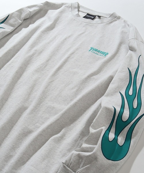 THRASHER（スラッシャー）の「【THRASHER/スラッシャー】THRASHER Sleeve design print L/S Tee/スリーブデザインプリント ロングスリーブTシャツ（Tシャツ/カットソー・メンズ・ブラック/ホワイト系1/アッシュグレー/ブラック系1/グレー系1/ホワイト・L/XL/M）」の8枚目の写真