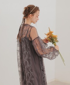 チュールスパンコール刺しゅうドレス（ドレス）｜STRAWBERRY-FIELDS