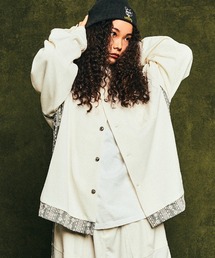 EFFECTEN（エフェクテン）の「ms5969- Fower Switching L-S Shirts レース柄シャツ（シャツ/ブラウス・メンズ）」