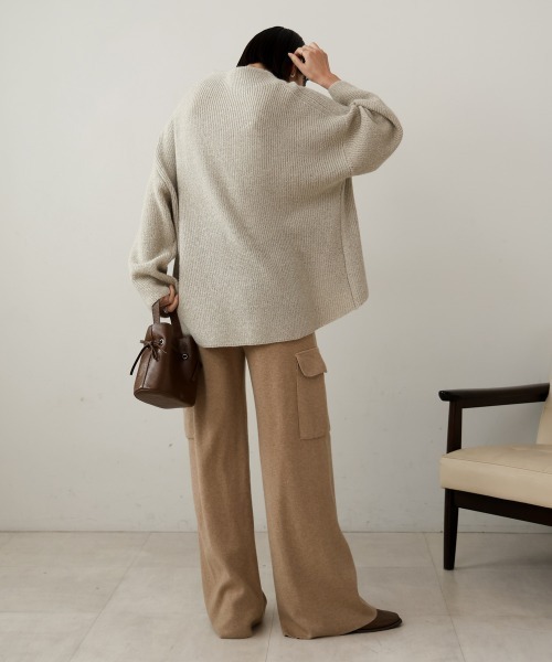 Bou Jeloud(ブージュルード)の「ニットカーゴパンツ(カーゴパンツ・レディース・グレー/ブラック/ベージュ・FREE)」の21枚目の写真