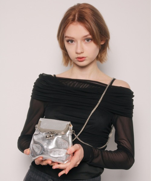 セール】【 IMARI / イマリ 】 がま口 チェーン ミニ ショルダーバッグ