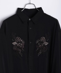 WESTSEA | 薔薇刺繍 とろみ 長袖シャツ(シャツ/ブラウス)