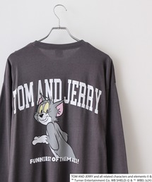 TOM&JERRY Back print big long T-shirt / バックプリント ビッグロングTシャツ unisex