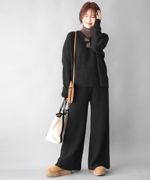Ehre style(エーレスタイル)の「3日間着まわせる!休日の味方!3点セットアップ(セットアップ・レディース・ベージュ/ブラック/グレー・FREE)」の7枚目の写真
