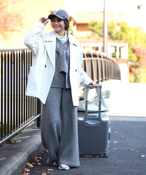 Ehre style(エーレスタイル)の「3日間着まわせる!休日の味方!3点セットアップ(セットアップ・レディース・ベージュ/ブラック/グレー・FREE)」の12枚目の写真