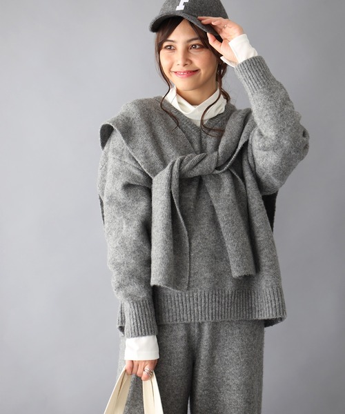 Ehre style(エーレスタイル)の「3日間着まわせる!休日の味方!3点セットアップ(セットアップ・レディース・ベージュ/ブラック/グレー・FREE)」の17枚目の写真