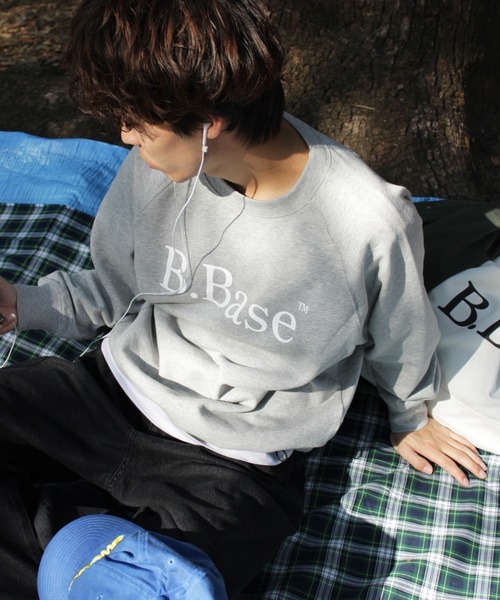 BROKEN BASE(ブロークンベース)の「B.BASEピグメント加工スウェット(スウェット・メンズ・ブルー系/スミクロ/ピンク系/杢グレー・SMALL/MEDIUM/LARGE)」の15枚目の写真