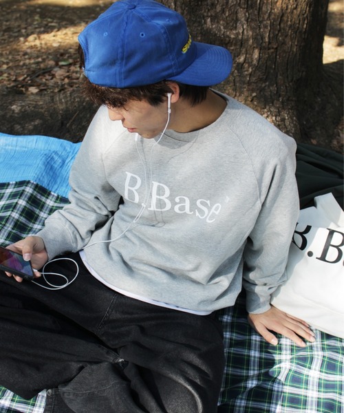 BROKEN BASE(ブロークンベース)の「B.BASEピグメント加工スウェット(スウェット・メンズ・ブルー系/スミクロ/ピンク系/杢グレー・SMALL/MEDIUM/LARGE)」の22枚目の写真