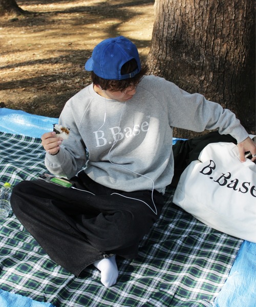 BROKEN BASE(ブロークンベース)の「B.BASEピグメント加工スウェット(スウェット・メンズ・ブルー系/スミクロ/ピンク系/杢グレー・SMALL/MEDIUM/LARGE)」の18枚目の写真