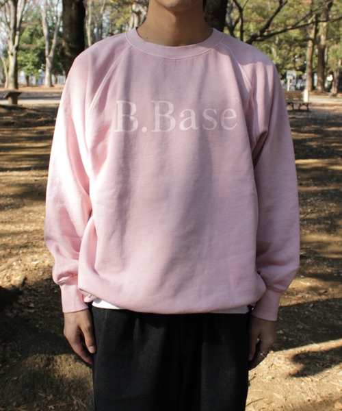 BROKEN BASE(ブロークンベース)の「B.BASEピグメント加工スウェット(スウェット・メンズ・ブルー系/スミクロ/ピンク系/杢グレー・SMALL/MEDIUM/LARGE)」の8枚目の写真