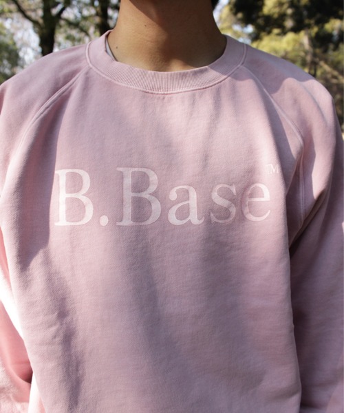 BROKEN BASE(ブロークンベース)の「B.BASEピグメント加工スウェット(スウェット・メンズ・ブルー系/スミクロ/ピンク系/杢グレー・SMALL/MEDIUM/LARGE)」の11枚目の写真