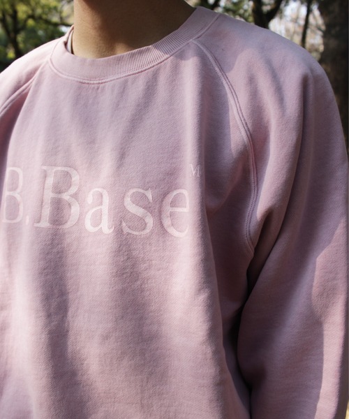 BROKEN BASE(ブロークンベース)の「B.BASEピグメント加工スウェット(スウェット・メンズ・ブルー系/スミクロ/ピンク系/杢グレー・SMALL/MEDIUM/LARGE)」の12枚目の写真
