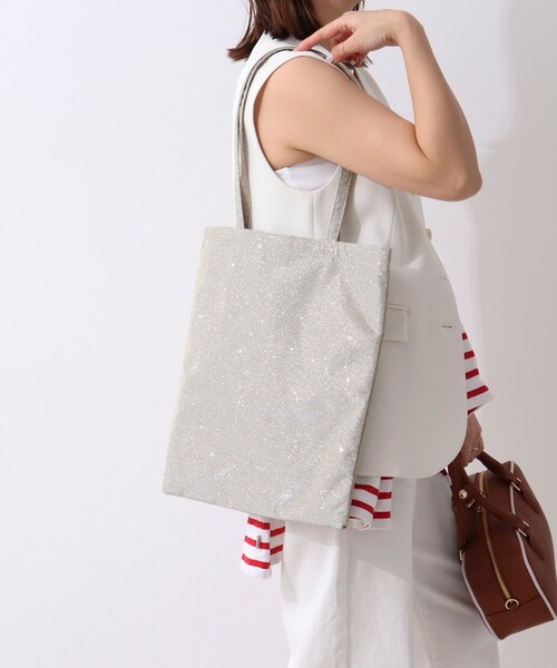 NOLLEY’S（ノーリーズ）の「キララメバッグ（トートバッグ・レディース・ゴールド/チャコールグレー/ブラック/ネイビー/グレイッシュベージュ/シルバー・FREE）」の6枚目の写真