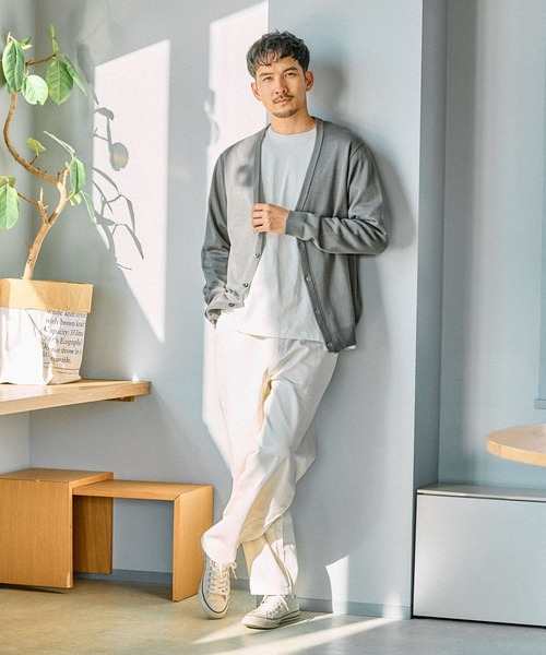 FOUND GOOD（ファウンドグッド）の「シシュウロゴロングT（Tシャツ/カットソー・メンズ・ホワイト系1/グレー系・S/M/L/XL）」の3枚目の写真