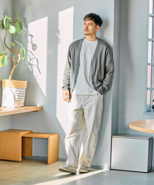 FOUND GOOD（ファウンドグッド）の「シシュウロゴロングT（Tシャツ/カットソー・メンズ・ホワイト系1/グレー系・S/M/L/XL）」の4枚目の写真