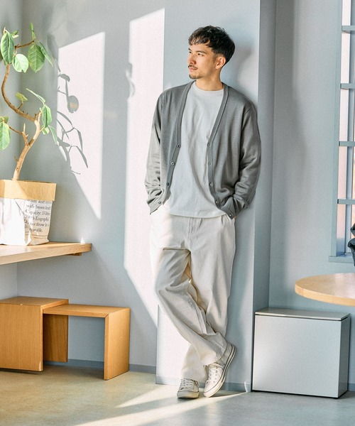 FOUND GOOD（ファウンドグッド）の「シシュウロゴロングT（Tシャツ/カットソー・メンズ・ホワイト系1/グレー系・S/M/L/XL）」の5枚目の写真