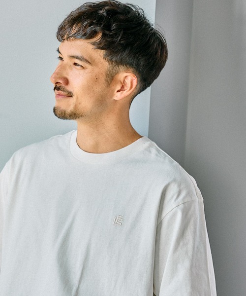 FOUND GOOD（ファウンドグッド）の「シシュウロゴロングT（Tシャツ/カットソー・メンズ・ホワイト系1/グレー系・S/M/L/XL）」の7枚目の写真