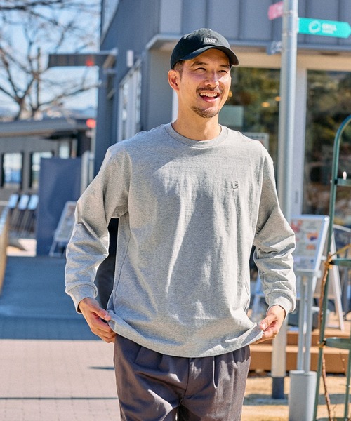 FOUND GOOD（ファウンドグッド）の「シシュウロゴロングT（Tシャツ/カットソー・メンズ・ホワイト系1/グレー系・S/M/L/XL）」の9枚目の写真