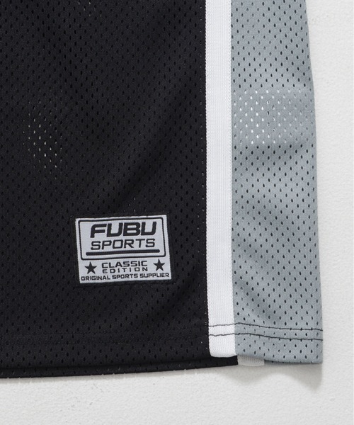 FUBU（ フブ）の「FUBU フブ ブランド ロゴ チーム ワッペン 刺繍 アメカジ ユニフォーム風 バスケットボールシャツ タンクトップ（その他トップス・メンズ・ネイビー/ホワイト/サックスブルー/ブラック・L/XL/XXL/M）」の7枚目の写真