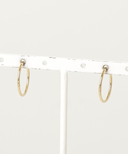 blancotokyo(ブランコトウキョウ)の「blancotokyo 2点セット 日本製 金属アレルギー対策 サージカル ステンレス 316L キャッチレス フープピアス 男女兼用(ピアス(両耳用)・レディース・ゴールド/ピンクゴールド/シルバー・XS/S/M)」の4枚目の写真