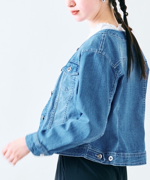 RoseTiara ローズティアラ　Gジャン　デニム　ジャケット. Rose Tiara｜デニムジャケット | Rakuten Fashion(楽天