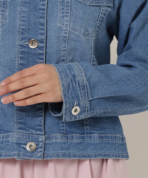 Rose Tiara(ローズティアラ)の「ドロップショルダーデニムジャケット(デニムジャケット・レディース・ネイビー・46/38/42)」の15枚目の写真
