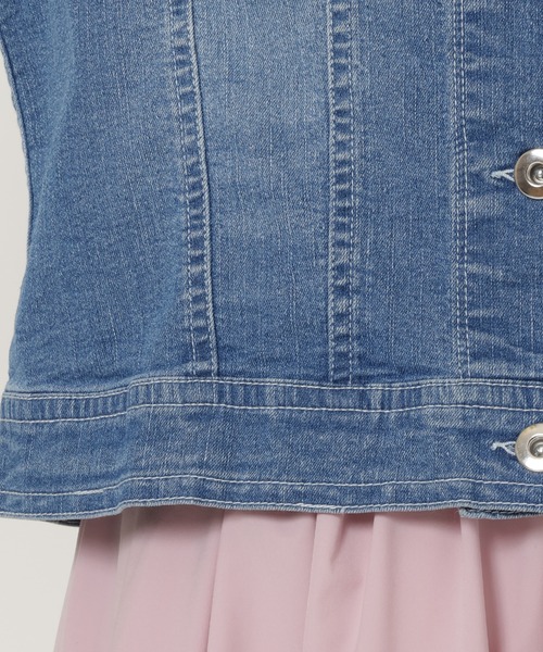 Rose Tiara(ローズティアラ)の「ドロップショルダーデニムジャケット(デニムジャケット・レディース・ネイビー・46/38/42)」の16枚目の写真