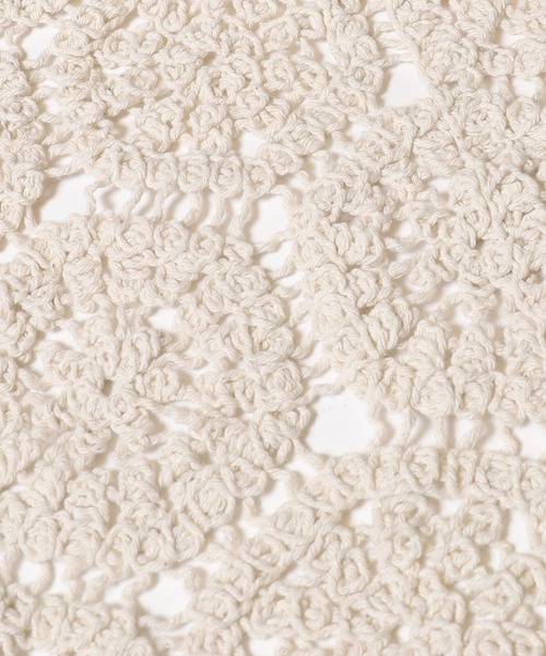 coca（coca）（コカ）の「【WEB限定セール】カギ編みロングベスト（ベスト・レディース・アイボリー・ONE SIZE）」の18枚目の写真