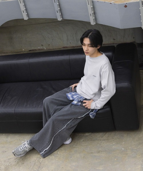 GLOBAL WORK(グローバルワーク)の「フリンジヒンヤリデニム/AND YUA ANY/291946(デニムパンツ・キッズ・グレー/ブルー・SMALL/MEDIUM/LARGE)」の19枚目の写真