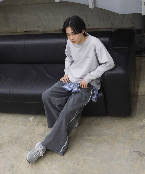 GLOBAL WORK(グローバルワーク)の「フリンジヒンヤリデニム/AND YUA ANY/291946(デニムパンツ・キッズ・グレー/ブルー・SMALL/MEDIUM/LARGE)」の18枚目の写真