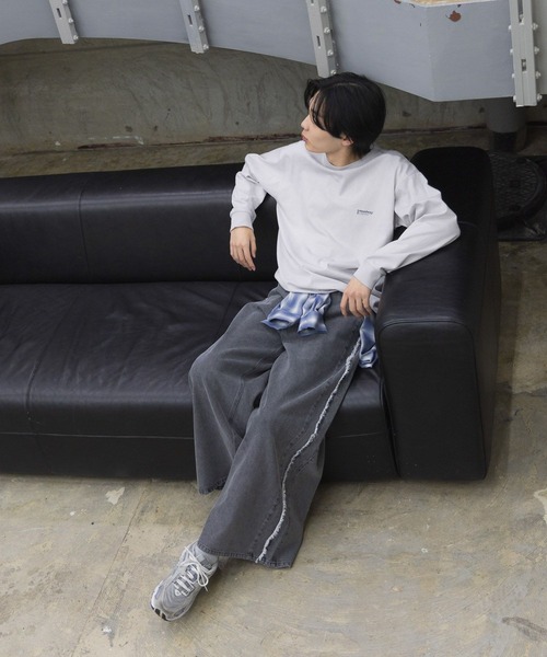 GLOBAL WORK(グローバルワーク)の「フリンジヒンヤリデニム/AND YUA ANY/291946(デニムパンツ・キッズ・グレー/ブルー・SMALL/MEDIUM/LARGE)」の17枚目の写真