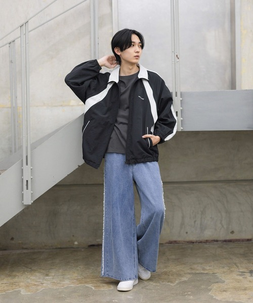 GLOBAL WORK(グローバルワーク)の「フリンジヒンヤリデニム/AND YUA ANY/291946(デニムパンツ・キッズ・グレー/ブルー・SMALL/MEDIUM/LARGE)」の7枚目の写真
