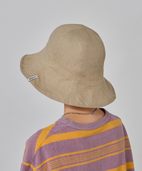 OVERRIDE(オーバーライド)の「OVERRIDE FRENCH LINEN TULIP / オーバーライド(ハット・レディース・ブラック/ベージュ・58cm)」の19枚目の写真