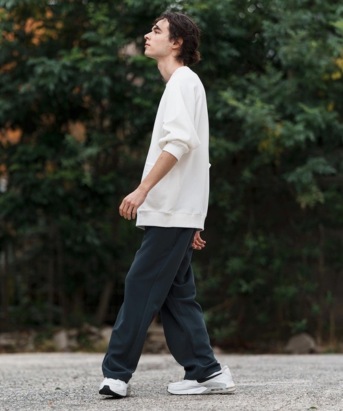 CAMBIO(カンビオ)の「mlt5082-サイドポケットクルーネックカットソー(Tシャツ/カットソー・メンズ・ホワイト/ブラック/グレイッシュベージュ・M/L/XL)」の8枚目の写真