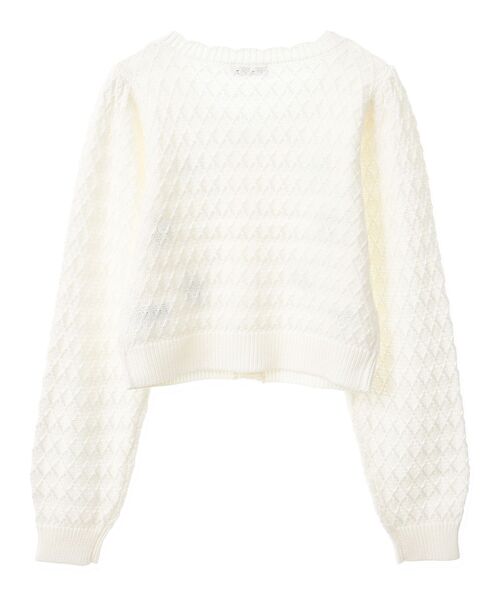 earth music&ecology（アースミュージックアンドエコロジー）の「フラワー刺繍カーディガン（カーディガン/ボレロ・レディース・イエロー/アイボリー/サックスブルー・FREE）」の21枚目の写真