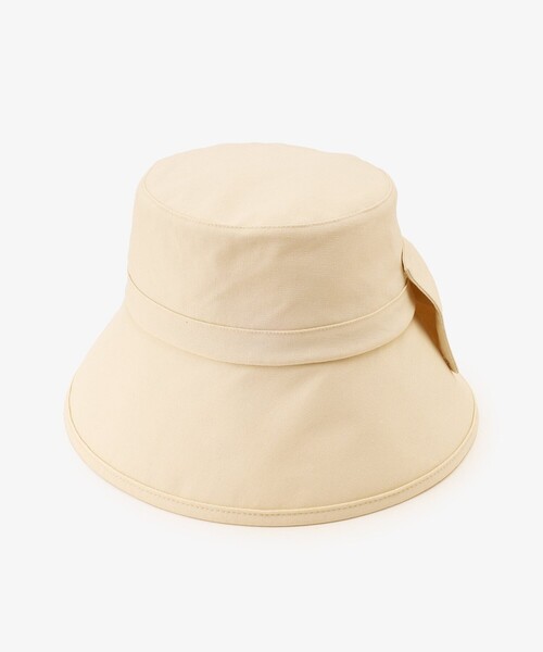 Afternoon Tea（アフタヌーンティー）の「リボンバックカットUVハット（ハット・レディース・ブラック/アイボリー/ピンク・ONE SIZE）」の2枚目の写真