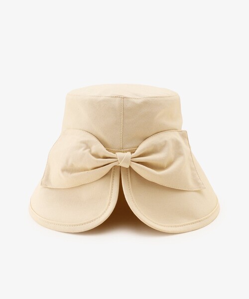 Afternoon Tea（アフタヌーンティー）の「リボンバックカットUVハット（ハット・レディース・ブラック/アイボリー/ピンク・ONE SIZE）」の15枚目の写真