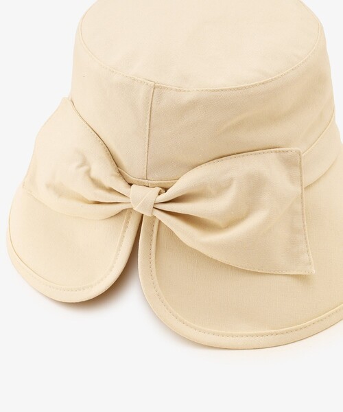 Afternoon Tea（アフタヌーンティー）の「リボンバックカットUVハット（ハット・レディース・ブラック/アイボリー/ピンク・ONE SIZE）」の17枚目の写真