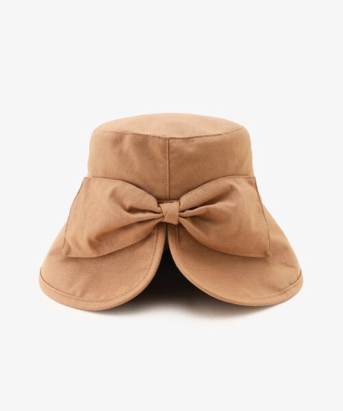 Afternoon Tea（アフタヌーンティー）の「リボンバックカットUVハット（ハット・レディース・ブラック/アイボリー/ピンク・ONE SIZE）」の9枚目の写真