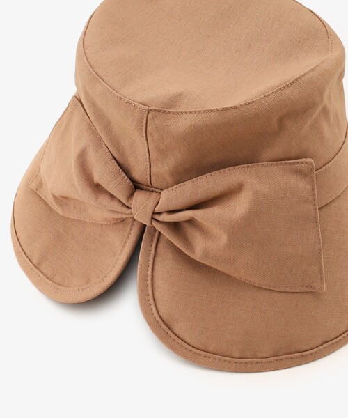 Afternoon Tea（アフタヌーンティー）の「リボンバックカットUVハット（ハット・レディース・ブラック/アイボリー/ピンク・ONE SIZE）」の11枚目の写真