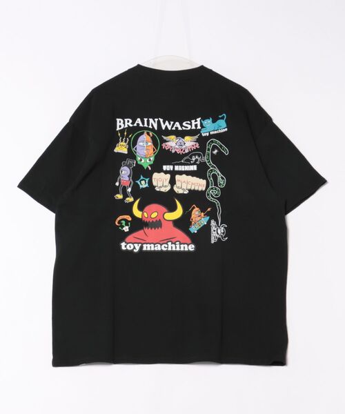 TOY　MACHINE（トイ　マシーン）の「【ムラサキスポーツ限定】TOY MACHINE/トイマシーン 半袖Tシャツ ビッグシルエット バックプリント Tシャツ MTMSFST4（Tシャツ/カットソー・メンズ・ホワイト/サンドベージュ/ブラック・M/XL/L）」の4枚目の写真