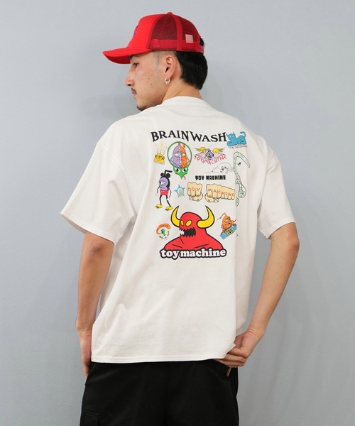 TOY　MACHINE（トイ　マシーン）の「【ムラサキスポーツ限定】TOY MACHINE/トイマシーン 半袖Tシャツ ビッグシルエット バックプリント Tシャツ MTMSFST4（Tシャツ/カットソー・メンズ・ホワイト/サンドベージュ/ブラック・M/XL/L）」の12枚目の写真