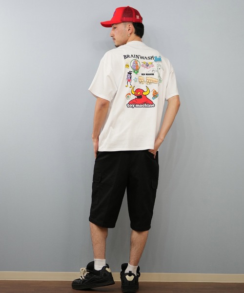 TOY　MACHINE（トイ　マシーン）の「【ムラサキスポーツ限定】TOY MACHINE/トイマシーン 半袖Tシャツ ビッグシルエット バックプリント Tシャツ MTMSFST4（Tシャツ/カットソー・メンズ・ホワイト/サンドベージュ/ブラック・M/XL/L）」の14枚目の写真