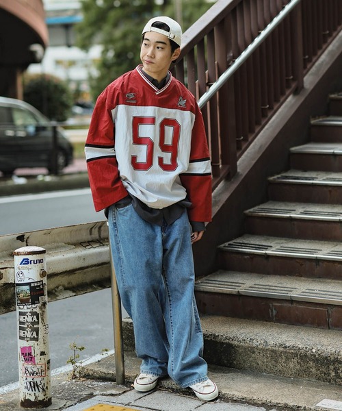 niko and...（ニコアンド）の「配色ゲームシャツプルオーバー（その他トップス・メンズ・グリーン/レッド・MEDIUM/LARGE）」の20枚目の写真