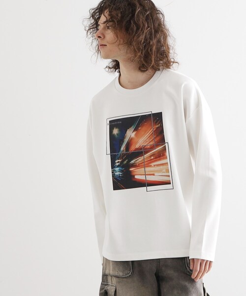 tk.TAKEO KIKUCHI（ティーケータケオキクチ）の「ネオングラフィックロンT（Tシャツ/カットソー・メンズ・ライトグリーン/ホワイト/ブラック・03/02）」の14枚目の写真