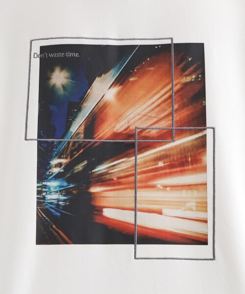 tk.TAKEO KIKUCHI（ティーケータケオキクチ）の「ネオングラフィックロンT（Tシャツ/カットソー・メンズ・ライトグリーン/ホワイト/ブラック・03/02）」の9枚目の写真