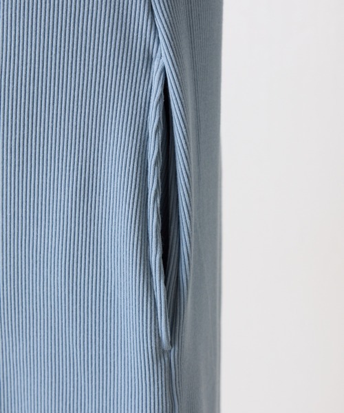 COLLAGE GALLARDAGALANTE(コラージュガリャルダガランテ)の「リブキャミワンピース/WEB限定カラー・サイズ展開/新色追加(ワンピース・レディース・ダークブラウン/サックスブルー/ブラック/ベージュ・FREE/TM)」の22枚目の写真