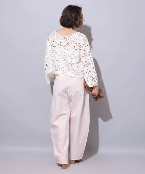 Arpege story エンブロイダリーブラウス