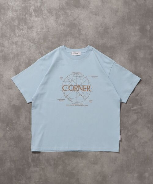 FFEIN（フェイン）の「【FFEIN（フェイン）】サークルアート線画プリントTシャツツ/ Tシャツ クルーネック 半袖 プリント サークルロゴ（Tシャツ/カットソー・メンズ・ブラック/ホワイト/ブラウン/イエロー/ネイビー/アッシュグレー/ライトブルー・SMALL/MEDIUM/LARGE）」の5枚目の写真